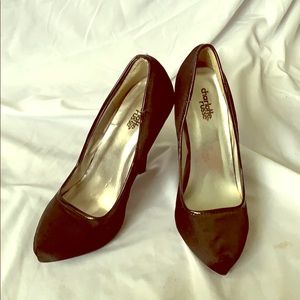 Black Satin Charlotte Rouse Heels